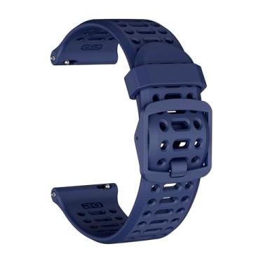 Imagem de ISABAKE Pulseira de relógio compatível com Coros Pace 2/Coros Apex 42 mm/Apex 2, pulseira de substituição de silicone macio de liberação rápida de 20 mm para relógio inteligente Coros Pace 2 feminino
