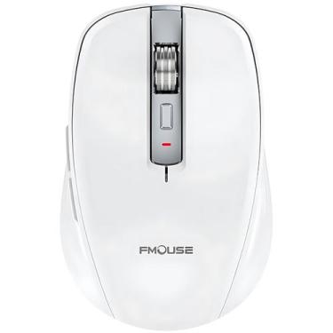 Imagem de Mouse Bluetooth Sem Fio Para Macbook Air Pro M1 M2 M3 - FMOUSE, Branco