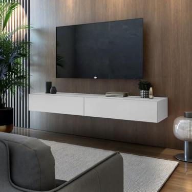 Imagem de Rack Eros Suspenso Na Parede Para TV Com 2 Gavetas LCN Móveis