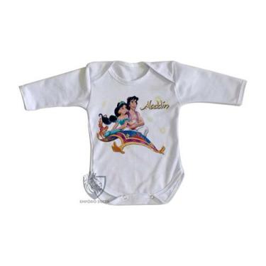 Imagem de body nenê criança roupa bebê manga longa Alladin - Empório Dutra, M   