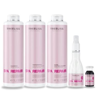 Imagem de Kit spa e repair   tratamento profissional metal  treeliss - Treeliss 
