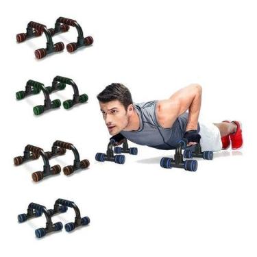 Imagem de Apoio Para Flexão De Braço Par Com Espuma Treino Fitness - OEM, Sortid