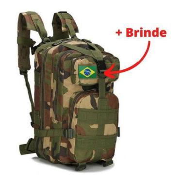 Imagem de Mochila Tática Militar Impermeável Reforçada 30 L - GN, Camuflada