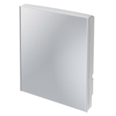 Imagem de Armário C/Espelho Banheiro Versátil Branco Sobrepor/Embutir A41 Astra