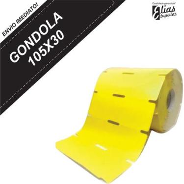 Imagem de 10 Rolos - Etiqueta Gondola Universal 105x30 - ELIAS ETIQUETAS