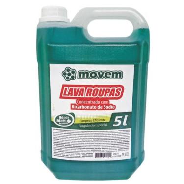Imagem de (1018) Sabão Liquido Lava Roupas Concentrado Movem 05 Litros (Kit c/ 0