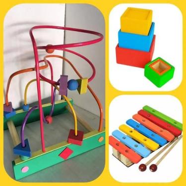 Imagem de Kit De Brinquedos Coordenação Motora Primeira Infância - BRINQUE E LEI