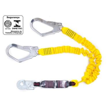 Imagem de Talabarte duplo Y elastizado em fita tubular com ABS e gancho 55mm - R