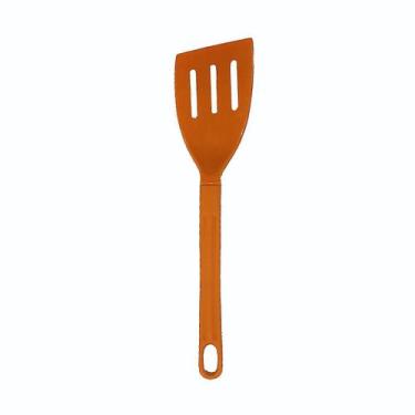 Imagem de Espátula Talher Nylon Cozinha Goumert Utensílio Laranja 28cm - Talhere