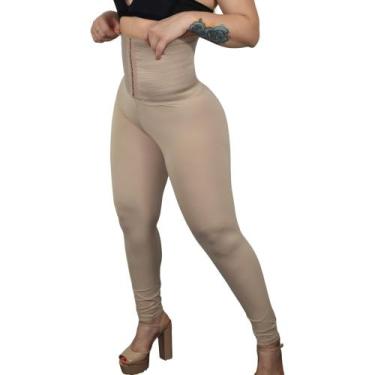 Imagem de Calça Lipo Com Elástico Efeito Cintura Fina Anti-Celulite - Fanáticos 