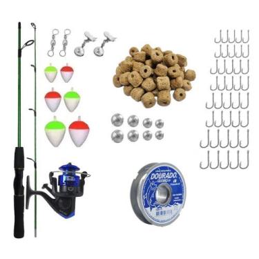 Imagem de Kit Pescaria Completo 1 Vara 1,80m 1 Molinete E Itens - Summer