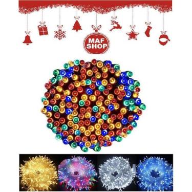 Imagem de Pisca Pisca Decoração Arvore Natal 100 Leds Fio Transparente - Maf Sho