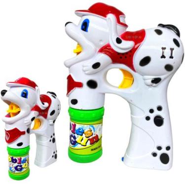 Imagem de Brinquedo Lança Bolhas De Sabão Cachorrinho Com Água - Europio, Branco