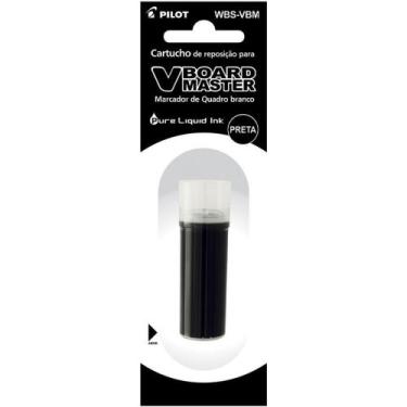 Imagem de Tinta Refil para Marcador Quadro Branco Preto 5,5ML WBS-VBM - Caixa co