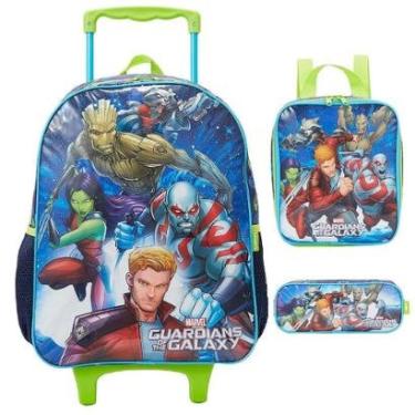 Imagem de Kit Mochila Lancheira Estojo Xeryus Guardiões Das Galáxias X-Masculino