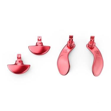Imagem de Hzxkqmil Metal Back Paddles for PS5 Edge Controller, 4pcs Metallic Paddles Trigger Buttons Replacement Accessories for PS5 Edge Controller (Red)