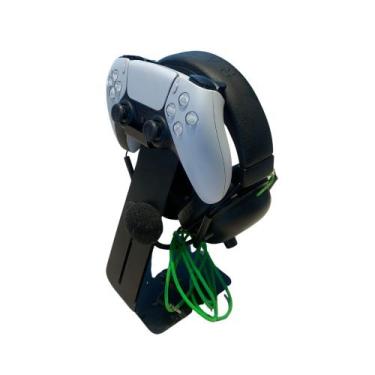 Imagem de Suporte Fone De Ouvido Heardset Para Mesa  - Mix Industria, PRETO