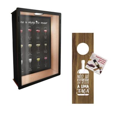 Imagem de Porta Rolhas De Vinho Com Suporte De Garrafa
