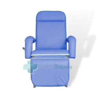 Imagem de Poltrona Descanso Hospitalar Reclinável - LUXO - SaúdeMóveis, AC - Azu