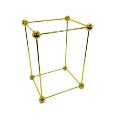 Imagem de Escultura Enfeite Moleculas Dourado Impecavel luxo - LUXdécor