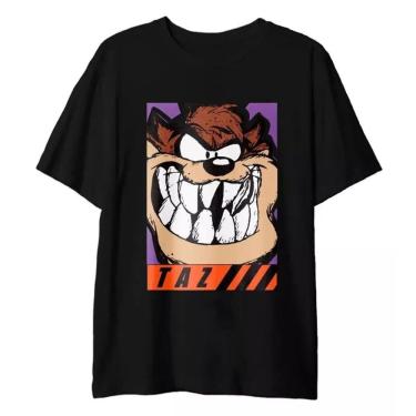 Imagem de Camiseta Preta Taz - Looney Tunes - Tamanho: G - Clube Comix