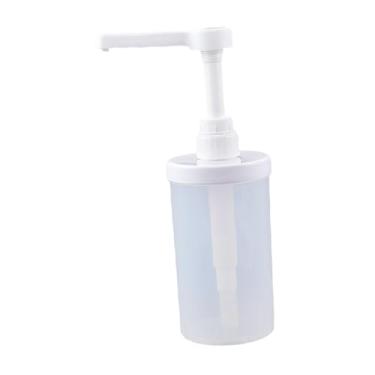 Imagem de Ｂｅｓｇａ Garrafa de compressão quantitativa, prensa manual, garrafa de, xaropes, garrafa de xarope, bomba, chá, loja, dispensador de açúcar para bar, L