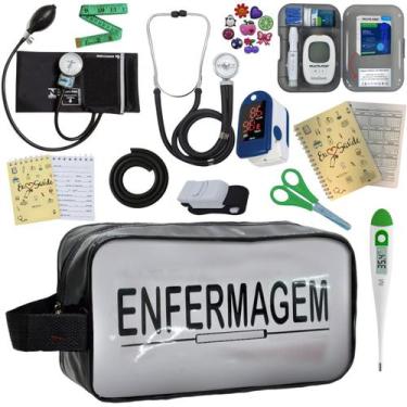 Imagem de Kit De Enfermagem Completo Medidor Glicose Aparelho Pressao - PREMIUM,
