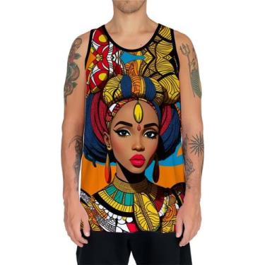 Imagem de Camiseta Regata Tshirt Africa PopArt Mul.her Africana Arte 2 - Enjoy S