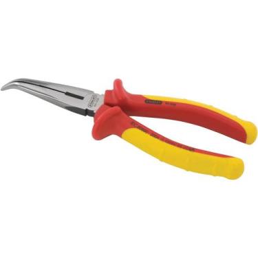 Imagem de Alicate Bico Meia Cana Curvo Corte 8" Vde 1.000V Stanley 84-008