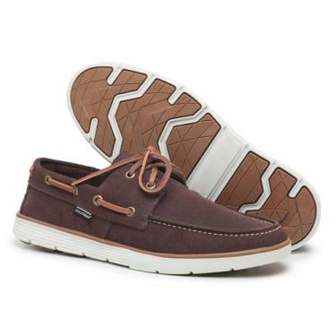 Imagem de Mocassim Masculino Dockside Top Sider em Couro Polo Urban Café, 42, Ca