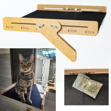 Imagem de Cama Janeleira para Gatos para Janela - Suspensa com Gatificação - COM