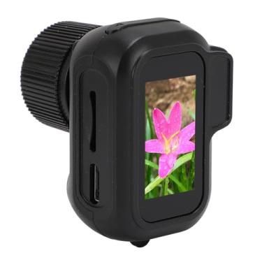 Imagem de Câmera Digital Portátil, Tela LCD FHD de 0,96 Polegadas, Câmera de Vídeo Digital Compacta, Sensor COMS 30fps Câmera Vlogging de 90 Graus para Festas de Viagem