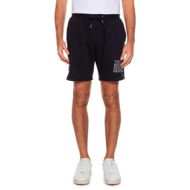 Imagem de Bermuda Tommy Hilfiger Moletom Graphic Cargo Azul Marinho-Masculino