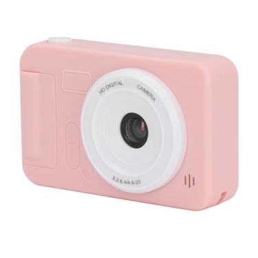 Imagem de Câmera Digital, Câmera Digital 40MP 1080P para Crianças Com Tela IPS de 2,4 Polegadas e Cordão, Zoom 8X Anti Vibração 4K HD Foco Automático, Câmera de Bolso para Meninos, (PINK)