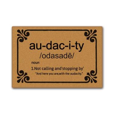 Imagem de Audactidy Tapete de porta para entrada ao ar livre, capacho engraçado, tapete de chão interno e externo, tapete de porta da frente, tapetes de borracha para entrada interna, laváveis, decoração de