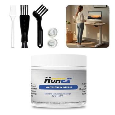 Imagem de Horex Graxa de lítio para mesa em pé, elétrica, ajustável, para mesa, lubrificante, parafuso de chumbo, engrenagem, multiuso, antiferrugem, rangido para casa, escritório, computador, estação de
