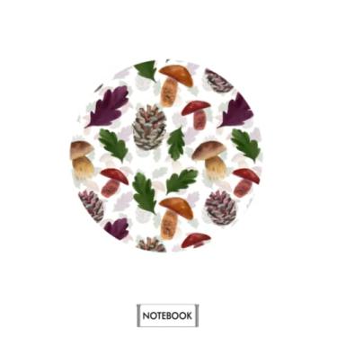 Imagem de In The Woods A69728 Notebook: Matte Finish Cover, Planner, Lined College Ruled Paper, Journal, Diary, 6x9 120 Pages