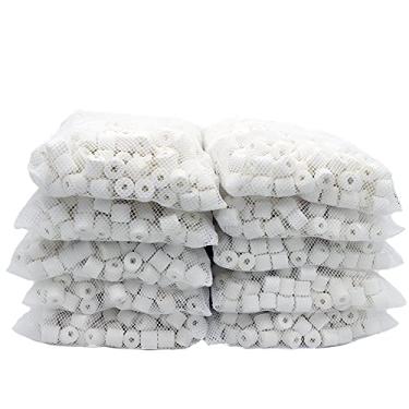 Imagem de JIHAQUA Aquarium Bio Anéis de Cerâmica Meio de Filtro de 4,5 kg para Filtro de Tanque de Peixes de Lagoa