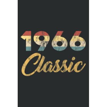 Imagem de Born in 1966 Classic 60S Celebration Retro 55Th Birthday Saying: DOG JOURNAL - 6" x 9", 120 Pages: Matte Finish Cover, Diary, Planner, Journal, Lined College Ruled Paper.