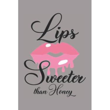 Imagem de Lips Sweeter Than Honey 3 Notebook: Heather Plume Smoke Grey Matte Finish Lined Journal, 6 x 9 120 Pages, Gift For Thinkers, List Makers and Doers (Lips Sweeter Than Honey 3 Journal)