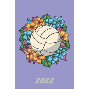 Imagem de Calendar 2022: year planner weekly overview | week start Monday | 6x9" appx A5 compact easy to carry | 2022 | January to December | UK holidays ... and scheduler for 1 year | Volleyball