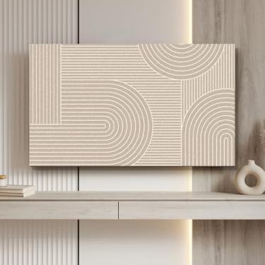 Imagem de Capa de TV Interior Capa de Proteção para TV Interior 106.7 cm-215.9 cm Protetor de Tela de TV À Prova de Poeira Stretch Antiderrapante LED Display LCD Capa Protetora Desktop/Superfícies Curvas