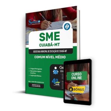 Imagem de Apostila SME Cuiabá - MT 2024 - Comum Nível Médio - Merendeira, Auxili
