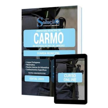 Imagem de Apostila Prefeitura de Carmo - RJ - Guarda Municipal - Editora Solução