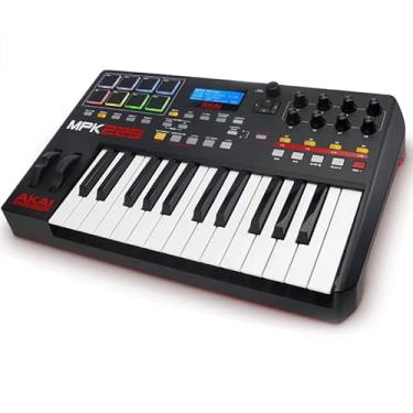 Imagem de Teclado Musical Controlador 25 Teclas USB-MIDI e 8 Pads