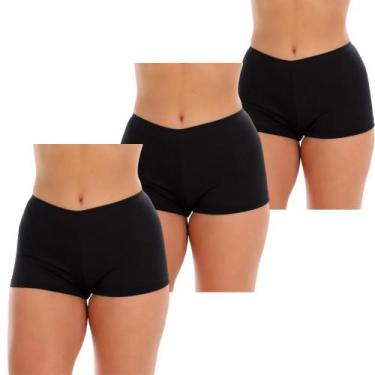 Imagem de Kit 3 Short Íntimo Curto Anágua Segunda Pele Adulta Feminina - Lelu Mo