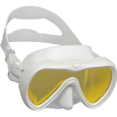 Imagem de Máscara de Mergulho Cressi A1 Anti Fog, Branco, Amarelo