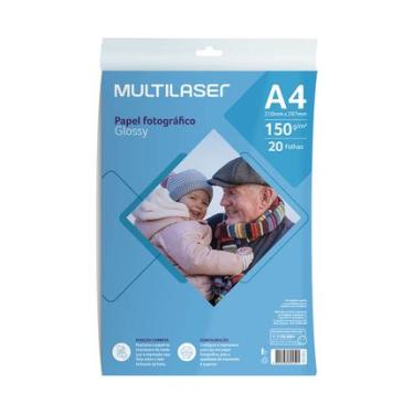 Imagem de Papel Fotográfico Glossy A4 150g 20 Folhas - PE038 PE038