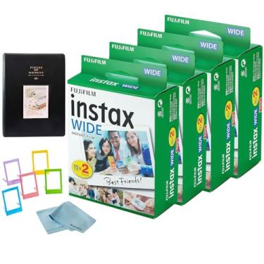 Imagem de Fujifilm Filme instantâneo Instax Wide (80 exposições) + álbum de fotos BluebirdSales + molduras e pano de limpeza de microfibra