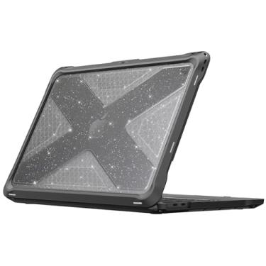 Imagem de Fintie Capa para MacBook Pro 13 polegadas A2338(M2 M1) A2251 A2289 A2159 A1989 A1706 A1708 (2016-2023) - Capa rígida resistente com amortecedor de TPU para MacBook Pro 13 com/sem barra de toque,